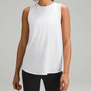 Lulu white running tank